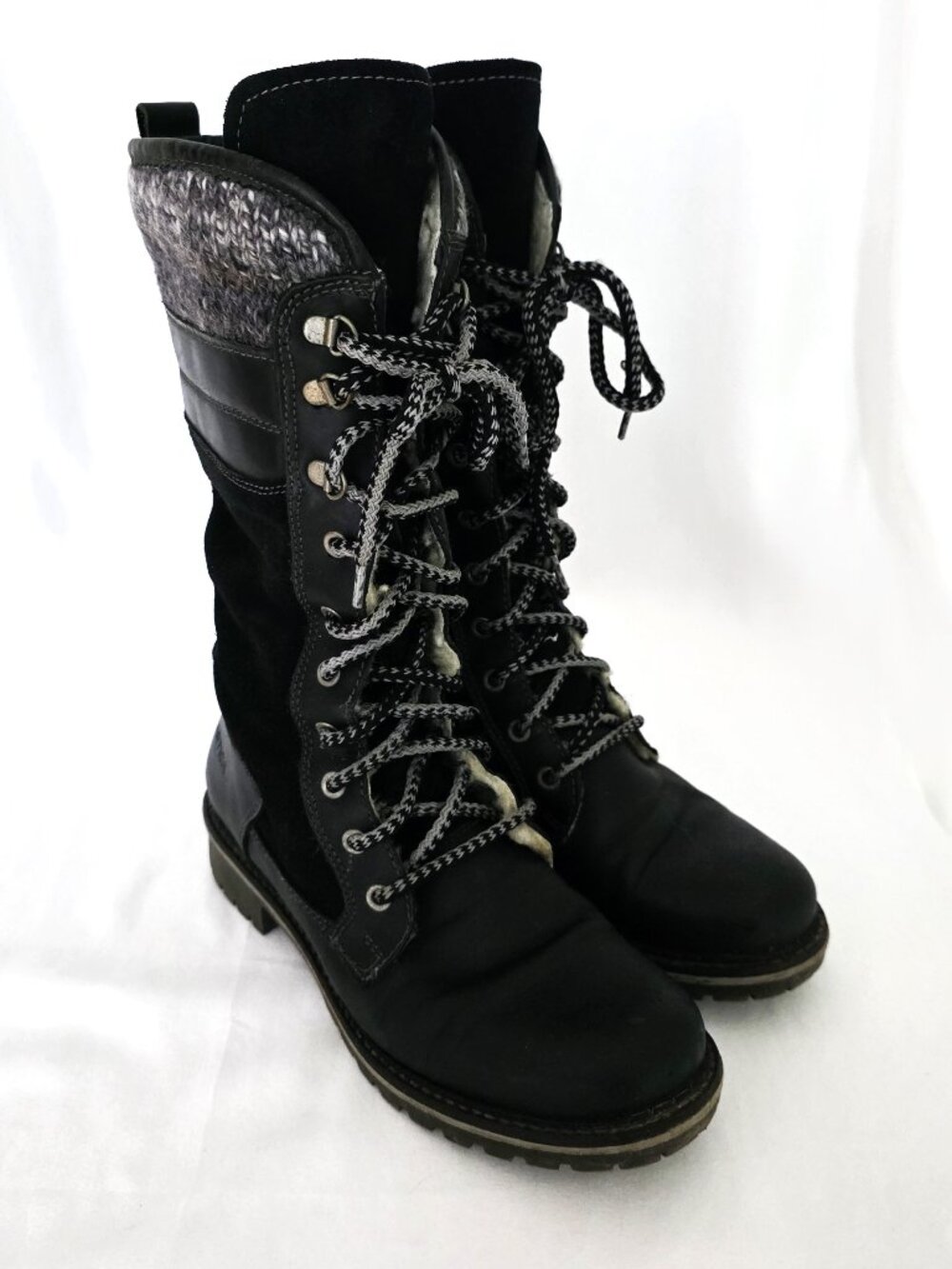 Artica black leather Basswood winter boots